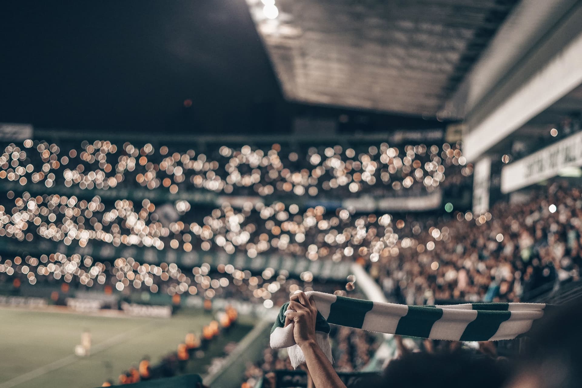 Aficionados en el estadio